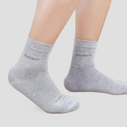 10 Pairs Men's Bamboo Fiber Crew Socks