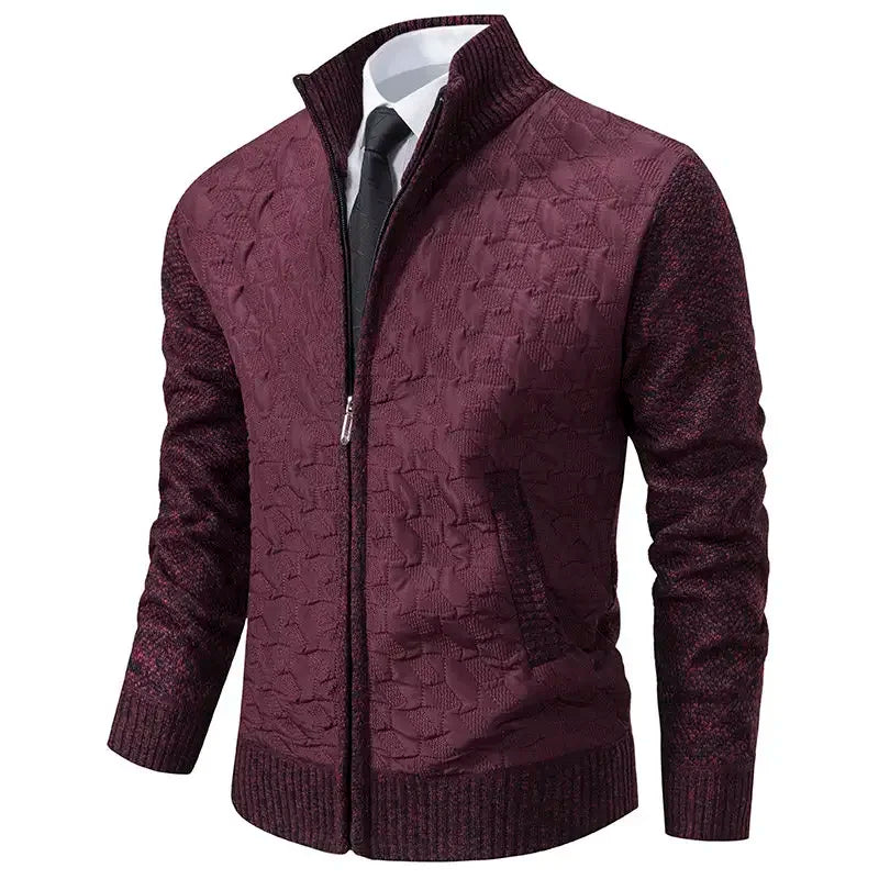 Smart Casual Knitted Cardigan Men – 2024 Autumn Winter Slim Business Sweatercoat Knitwear Jacket