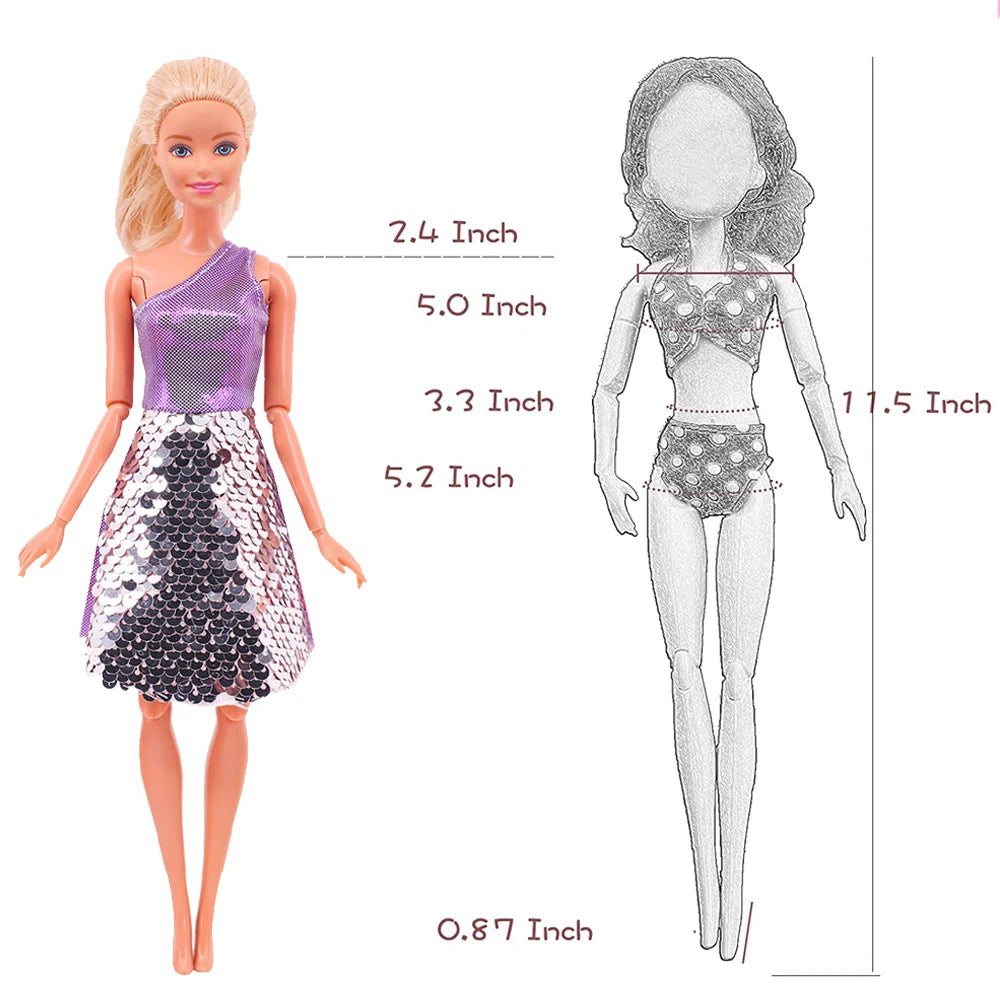 Barbie Doll Clothes – Fashion Dinner & Party Dresses