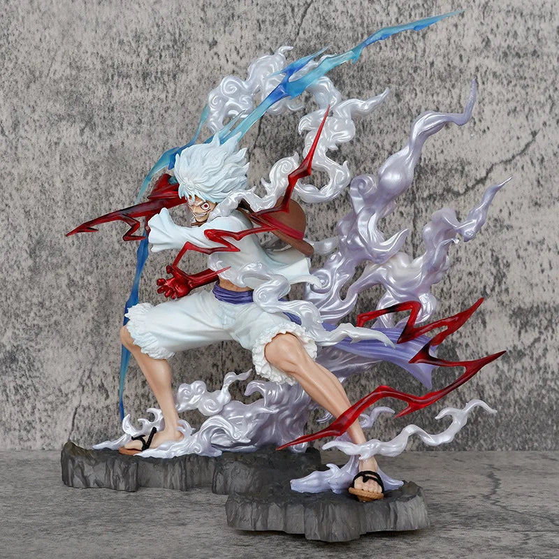 28cm One Piece Gear 5 Nika Luffy Figure – Thunderbolt Monkey