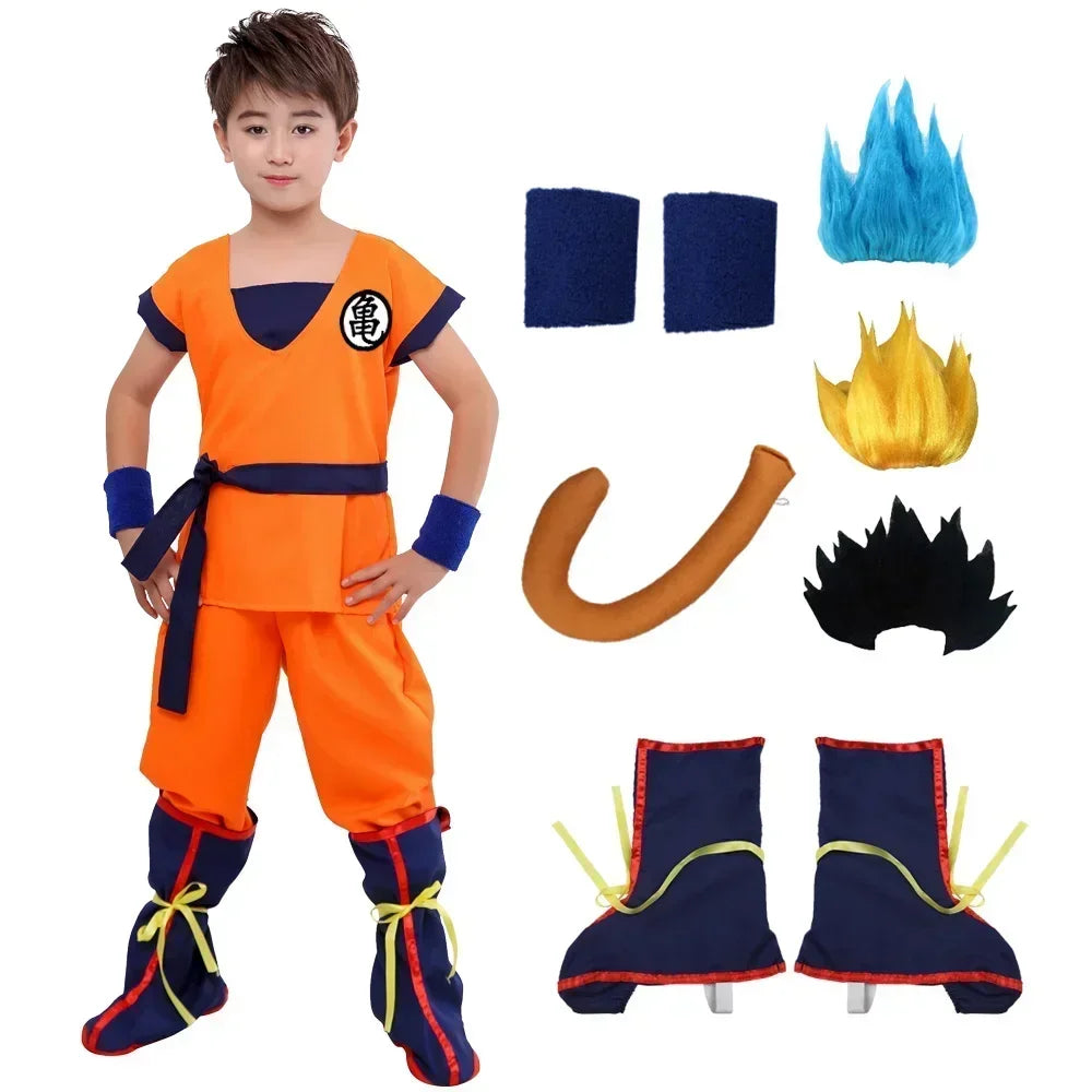 Son Goku Carnival Costume - Anime Cosplay Suit for Kids & Adults