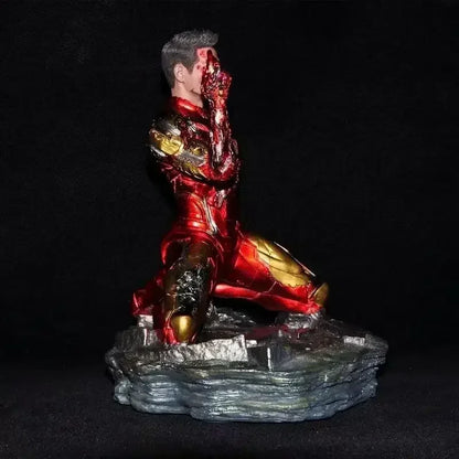 Avengers Endgame Iron Man Figure - Kneeling Statue Model