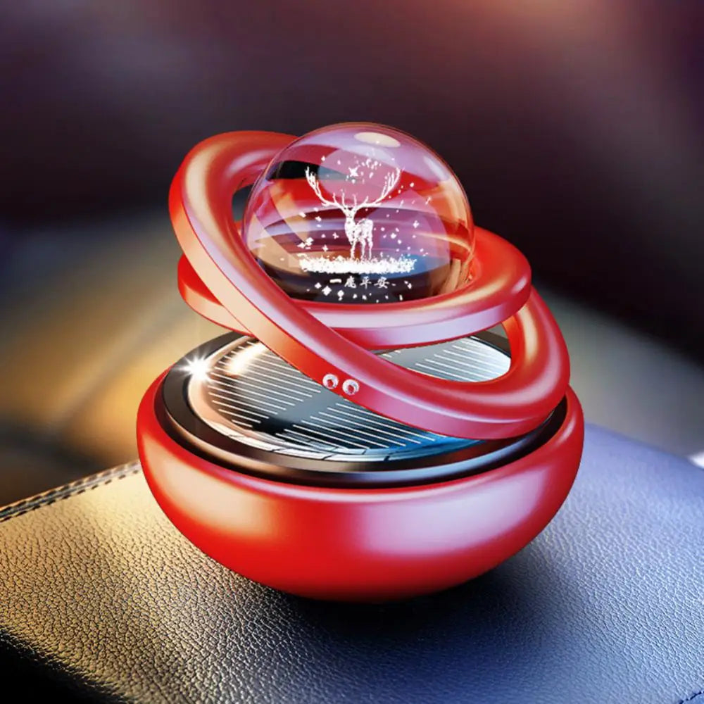 Solar Rotating Car Air Freshener – Aromatherapy Diffuser for Men & Women