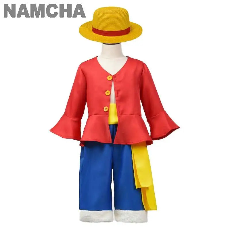 Monkey D. Luffy Cosplay Costume for Kids