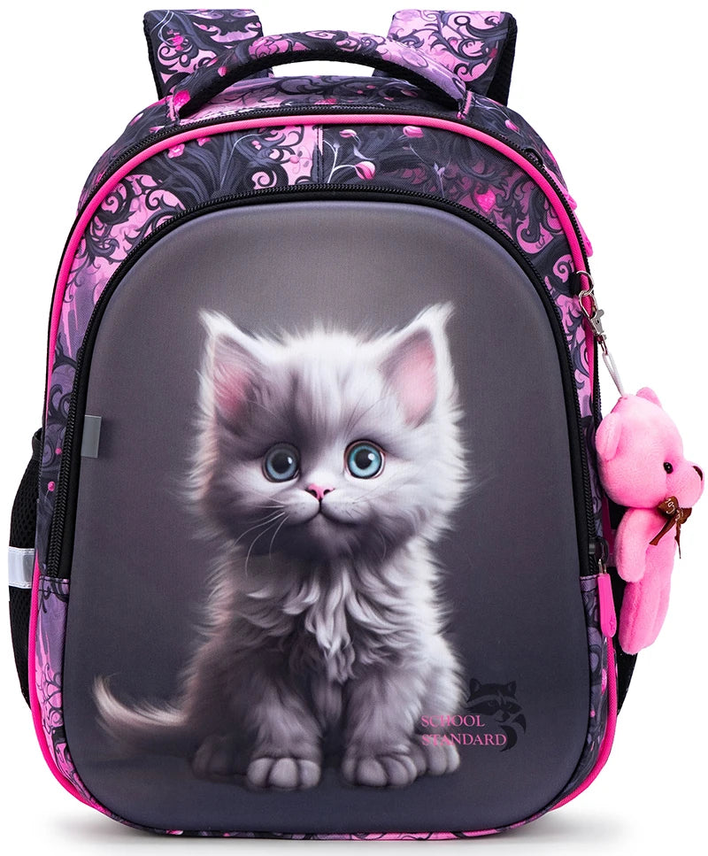 3D Animal Pattern Orthopedic Backpack for Kids