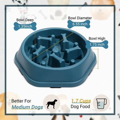 Dog Slow Feeder Bowl | Anti-Choking Feeding Solution