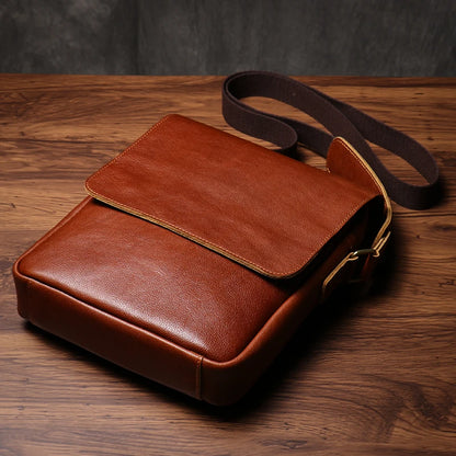 ROOG Men's Genuine Leather Sling Bag