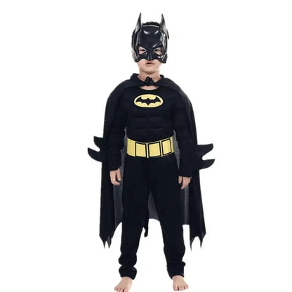 Kids Boys Muscle Costumes with Mask and Cloak