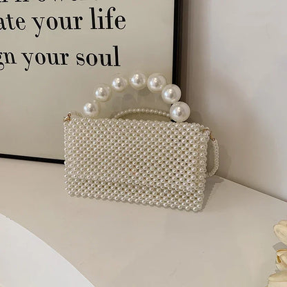 Exquisite Beading Solid Square Shoulder Bags | 2024 High-Quality Women's Handbags