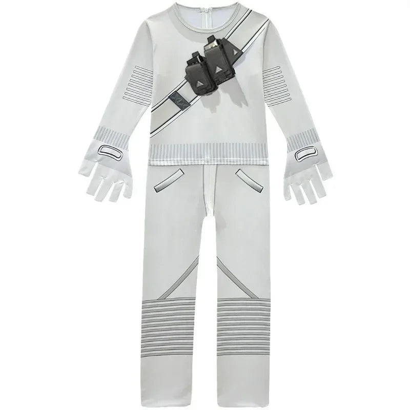 Kids DJ Marshmello Clown Cosplay Jumpsuit - Halloween & Christmas Costume