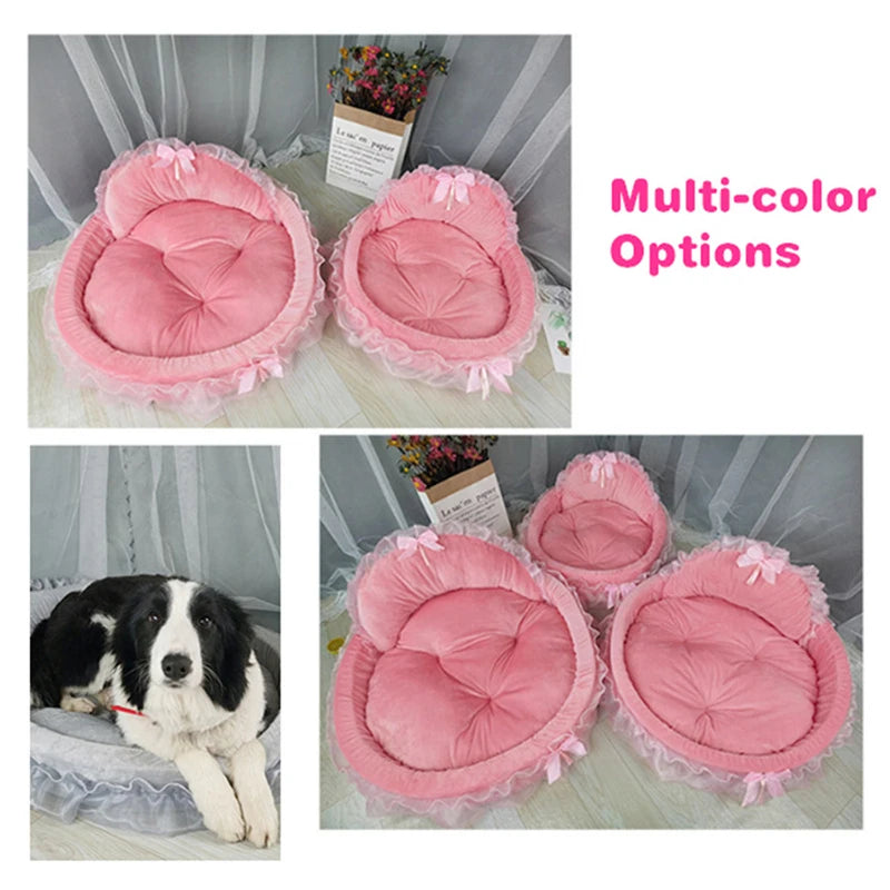 Breathable Cotton Dog Bed - Small & Soft Pet Mattress