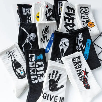 High Quality Ins Style Basketball Cotton Socks with Cool Designs Series 4