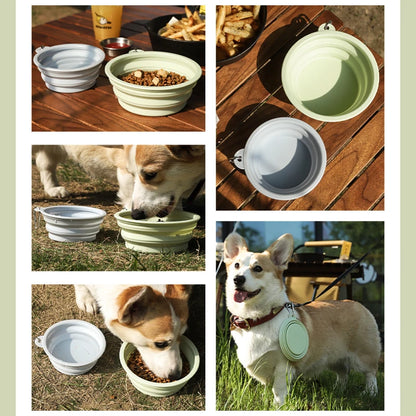 Portable Folding Silicone Pet Bowl