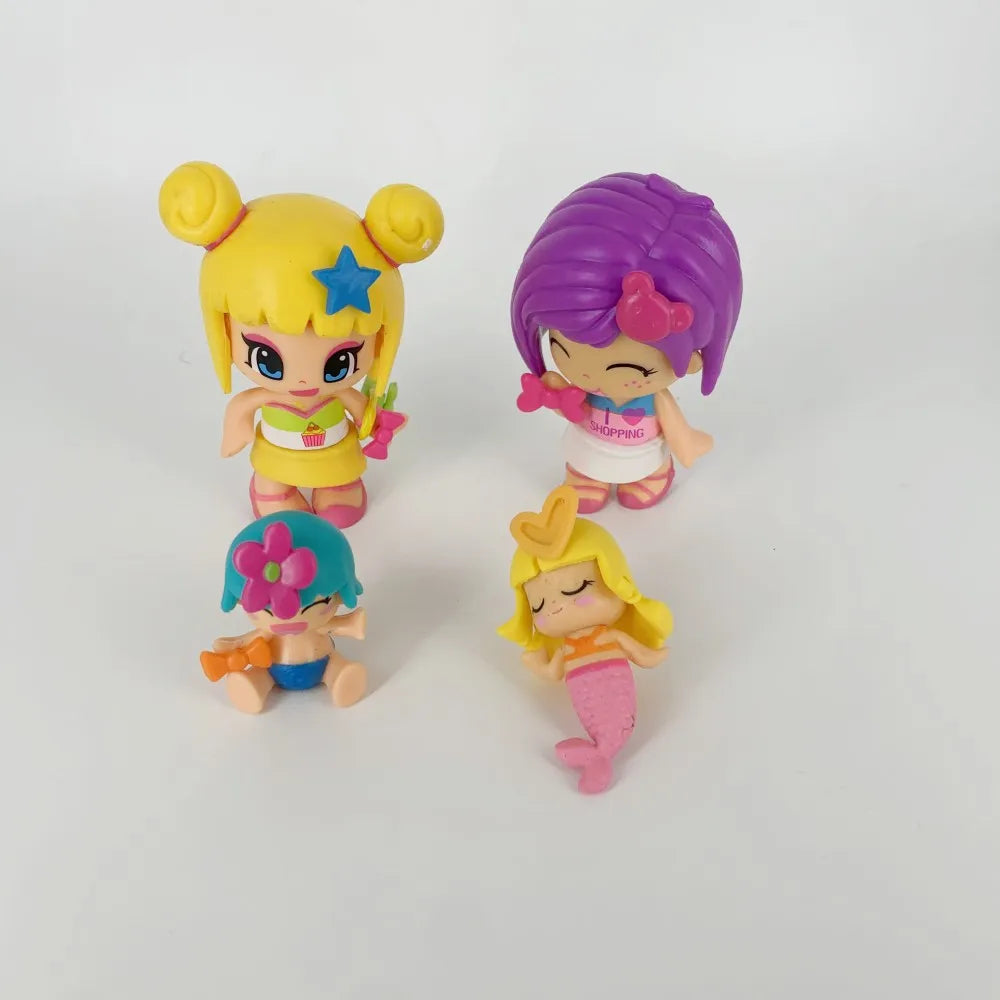 Pinypon Dolls Set – 1 Doubleface Girl + 1 Little Baby Action Figure