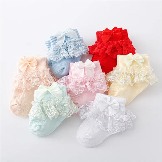 Princess Cotton Lace Infant Girls Sock