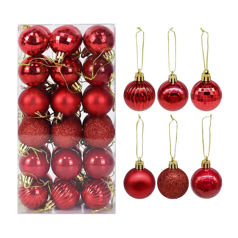 Christmas Balls Ornaments – Festive Hanging Tree Pendants for Home Decor