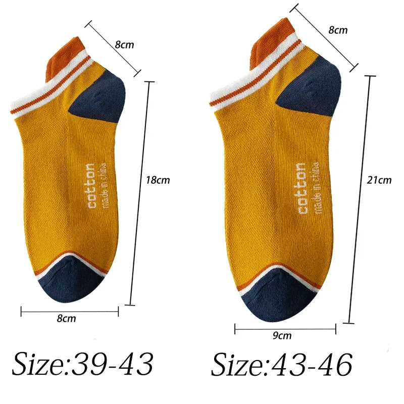 3 Pairs Cotton Breathable Ankle Socks – Plus Size Sports v2