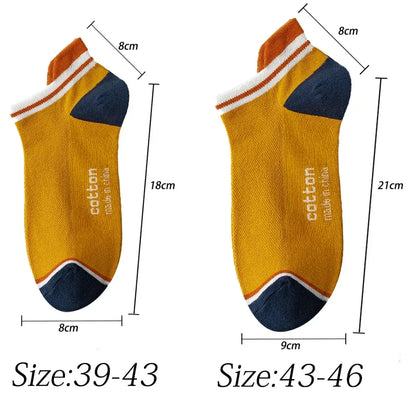 3 Pairs Cotton Breathable Ankle Socks – Plus Size Sports v2