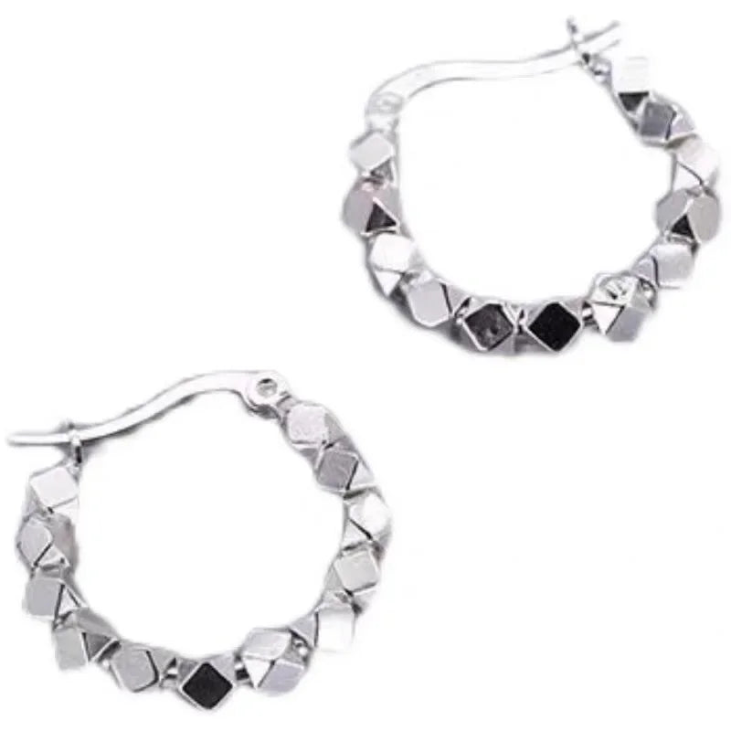 925 Sterling Silver Simple Hoop Earrings - Elegant & Stylish Gift