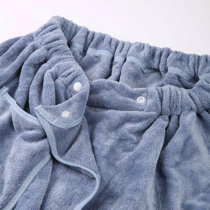 CLEVER-MENMODE Wearable Towel Pants - Fluffy Pajamas & Sauna Nightwear