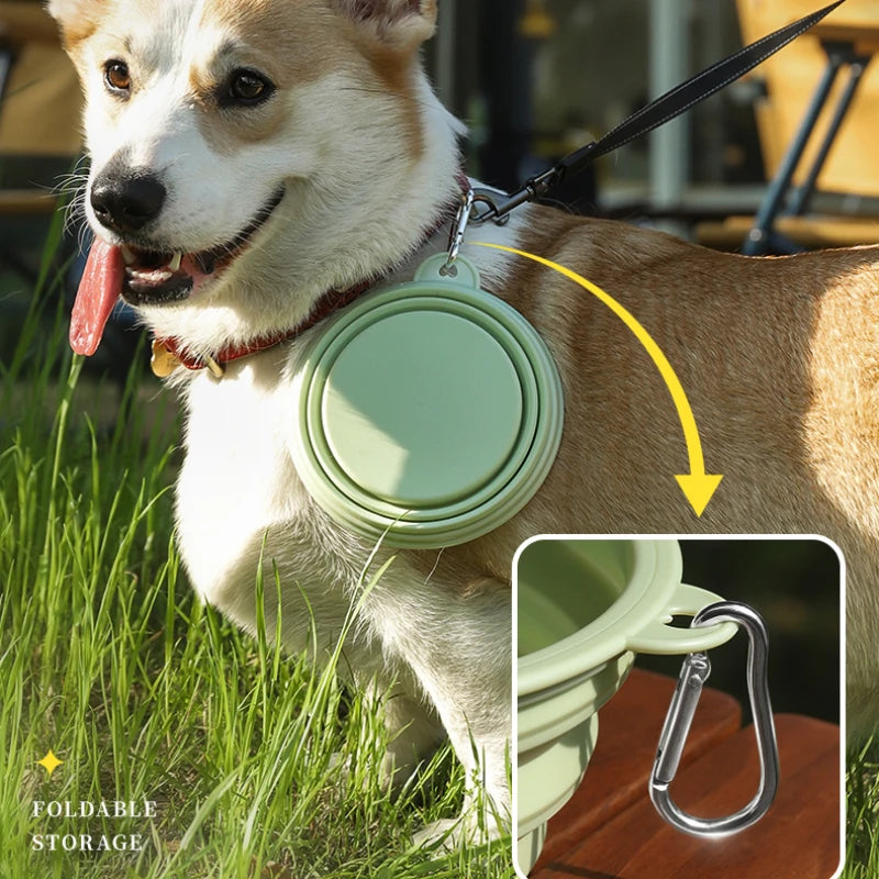 Portable Folding Silicone Pet Bowl