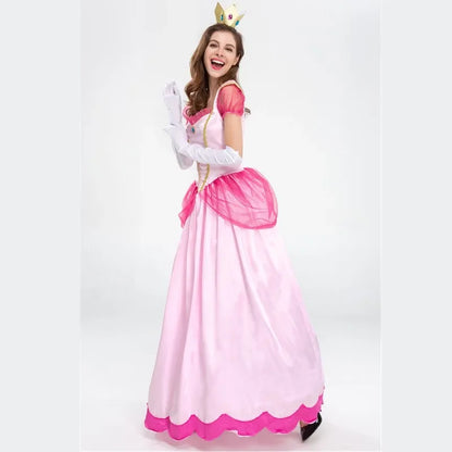 Peach Princess Aurora Cosplay Costume