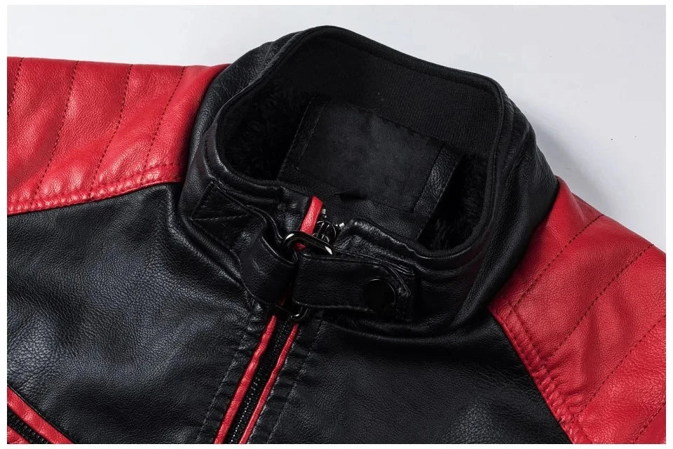 Men's Motorcycle Jacket – Windproof Casual Leather