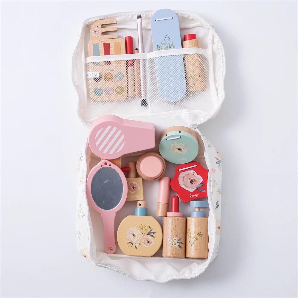 Wooden Pretend Play Makeup Set for Girls