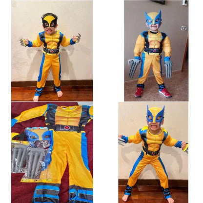 Wolverine Jumpsuit & Mask for Kids