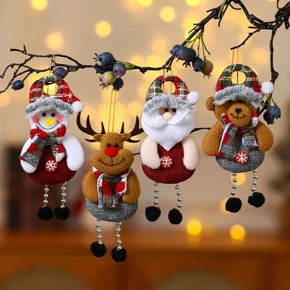 Christmas Elderly Fabric Ornaments & Tree Accessorie