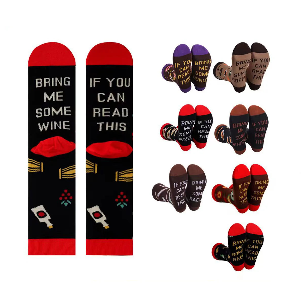 'Bring Me Some Beer' Funny Novelty Socks for Men and Women