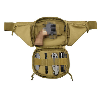 Tactical Military-Style Belt Bag for Motorcycle Riders, Sports, & Camping