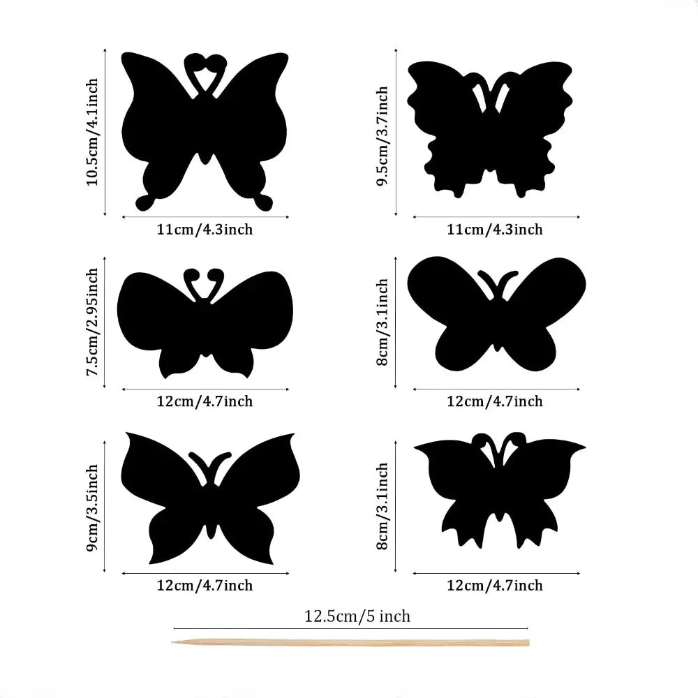 Magic Scratch Art Set – Butterfly Paper & Bookmarks