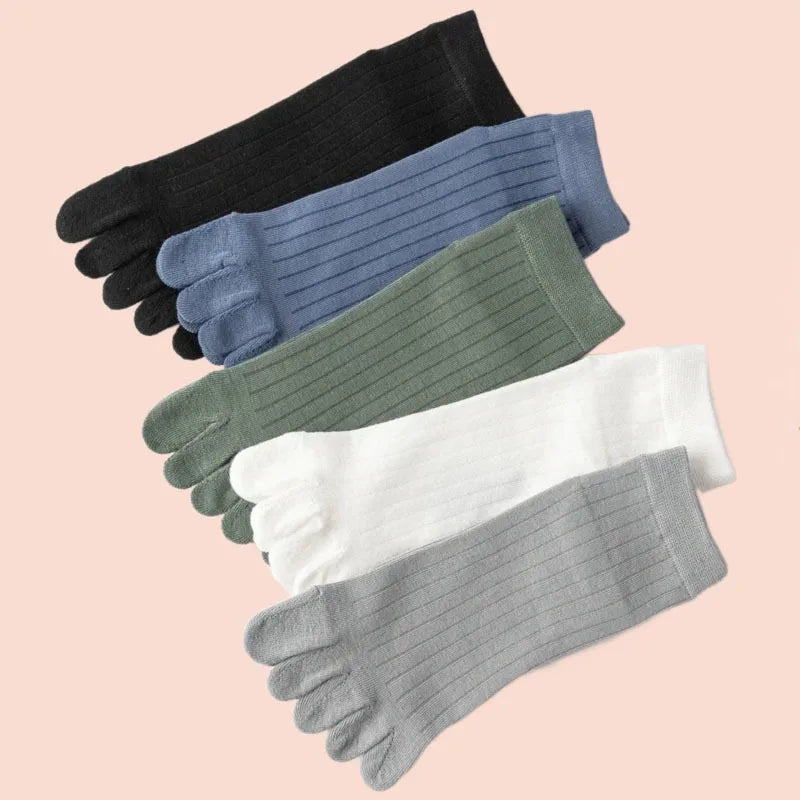 5 Pairs Summer Five Finger Socks – Comfortable Cotton