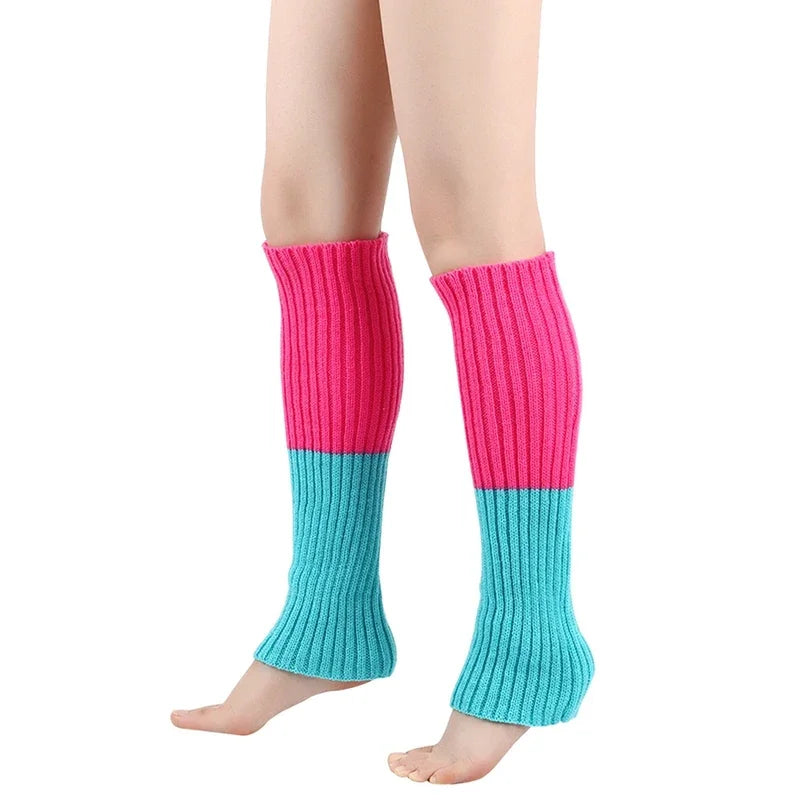 Neon Knit Leg Warmers