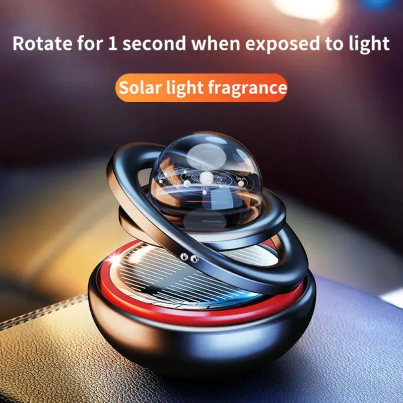 Solar Rotating Car Air Freshener – Aromatherapy Diffuser for Men & Women