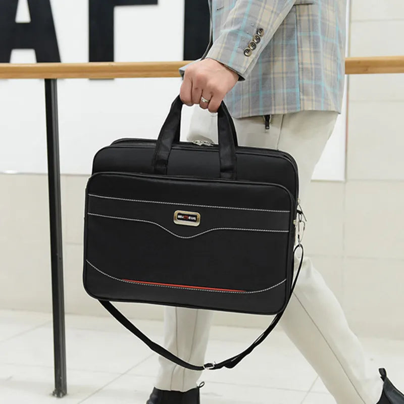 Fashion Large Capacity Men’s Briefcase - Multifunction Laptop Bag