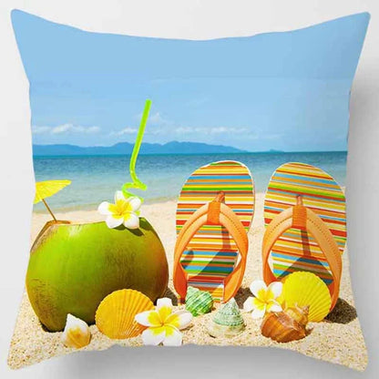 45x45cm Beach Landscape Pillow Case