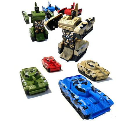 Mini 2-in-1 Tank Robot – Transforming Military Toy