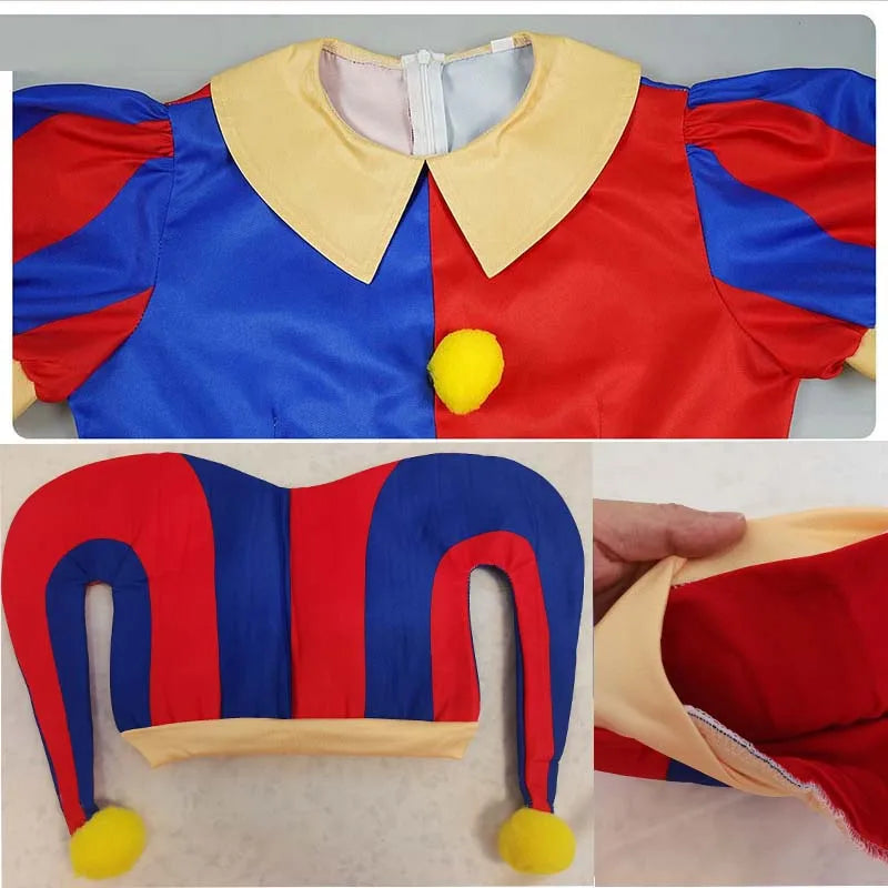 Pomni Costume | Kids & Adult Clown Cosplay