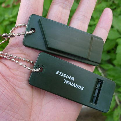 Portable Emergency Whistle 3-Frequency Survival Whistles with Keychain