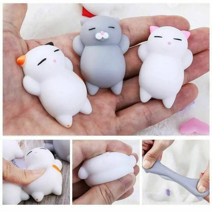 Cat Squishy Mini Toys | Stress Relief Mochi Squishies