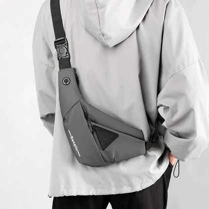 Men's Waterproof USB Oxford Crossbody Bag