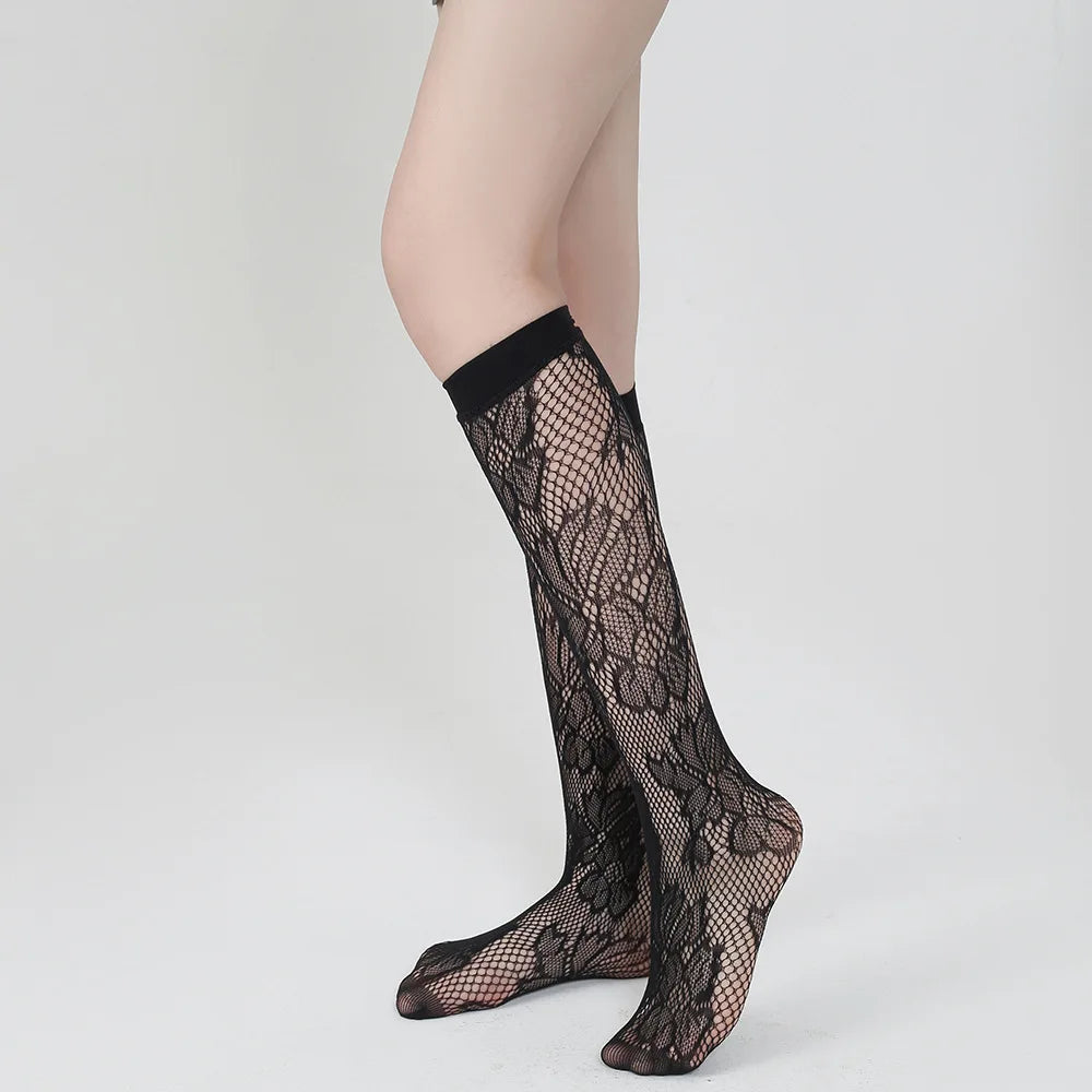 Fishnet Hollow Out Knee High Socks Series 1