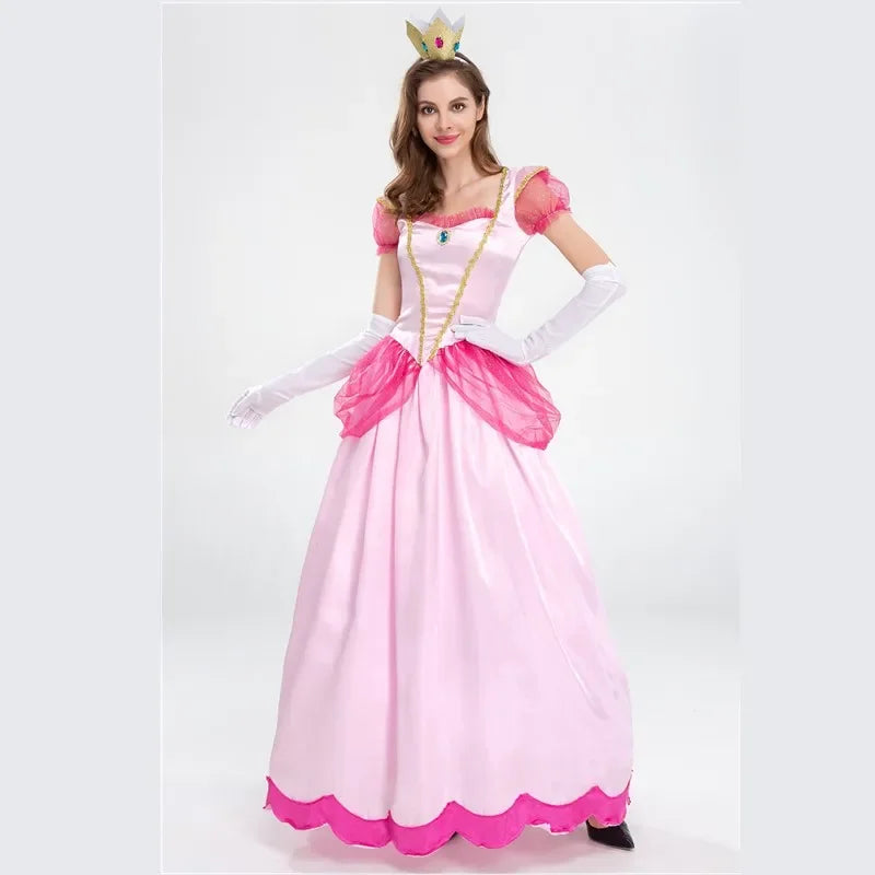 Peach Princess Aurora Cosplay Costume