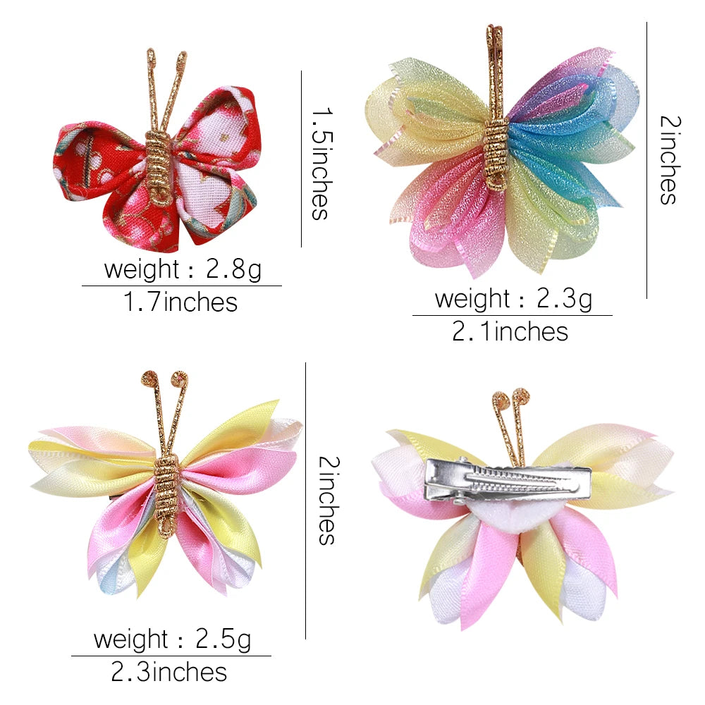 2 pcs Butterfly Hair Clip Set – Fun Cartoon Patterned