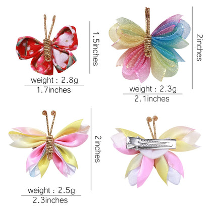 2 pcs Butterfly Hair Clip Set – Fun Cartoon Patterned