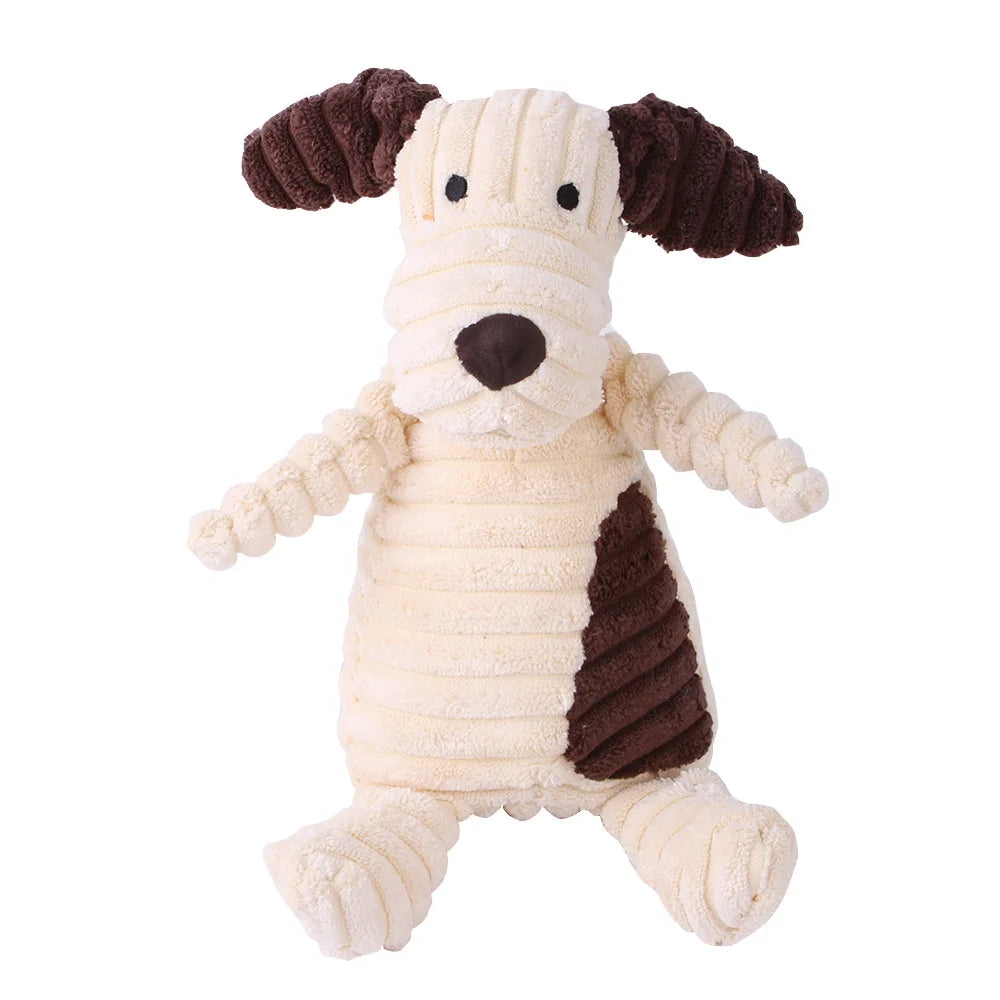 Plush Squeaky Dog Toy - Bite Resistant Animal Shape