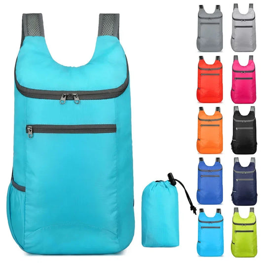 Waterproof Foldable Outdoor Backpack - Large Capacity for Camping, Hiking, and Travel