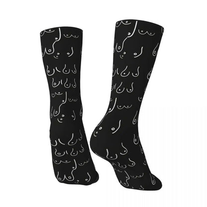 Funny Crazy Sock with Seamless Pattern - Comfortable Crew Length